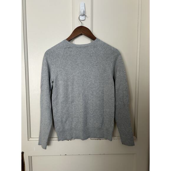 Sundance Sequin Pullover Sweater Womens Size XS Gray Classic Preppy - Picture 2 of 7